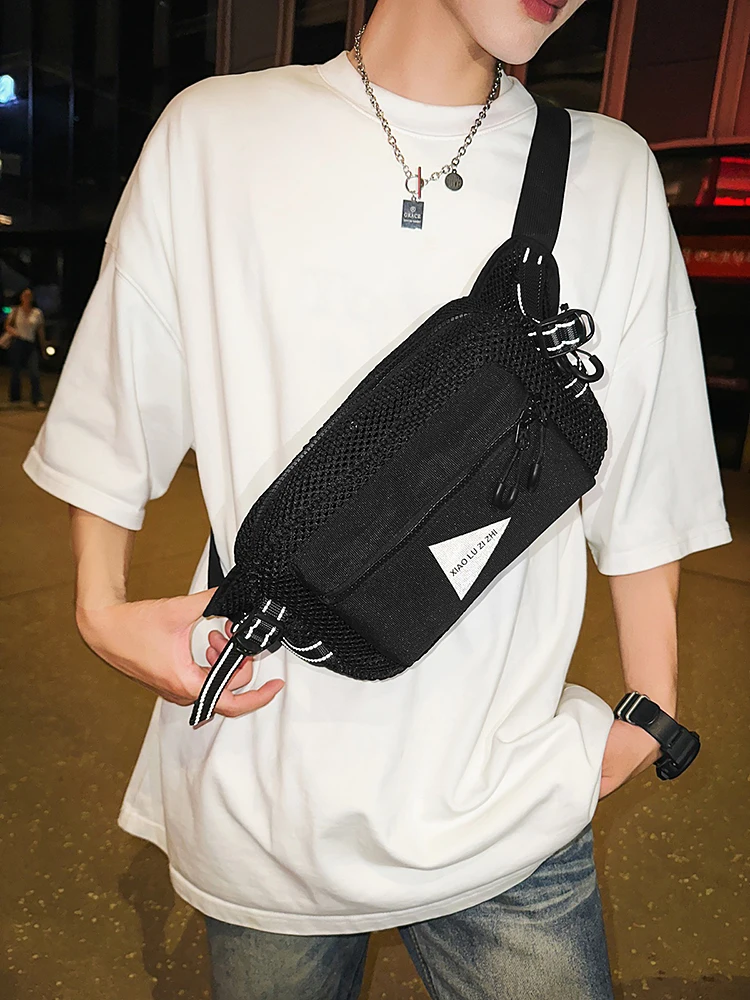 

Повседневная сумка через плечо, уличная велосипедная поясная сумка, многофункциональная нагрудная сумка для отдыха для мужчин и женщин