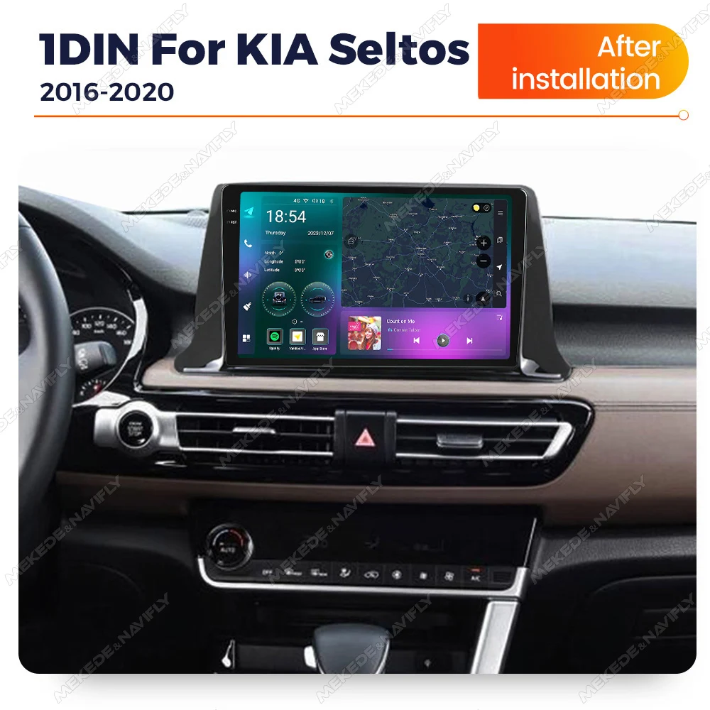 4G LTE Android Auto Wireless Carplay Multimedia Player For Kia Seltos SP2 2016-2023 Radio Head Unit GPS Navigaiton Radio Stereo