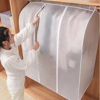 3D Large Clothes Dustproof Cover Garment Suit Dress Coat Waterproof Clothing Protector Hanging Organizer Wardrobe Storage Bag