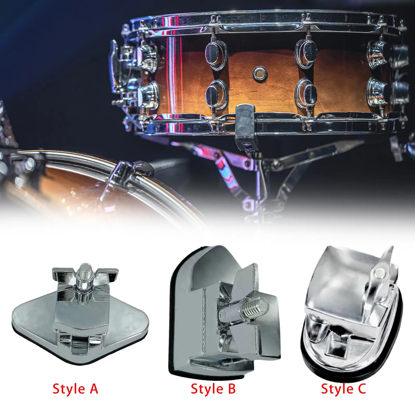 Bass Drum Leg Mount Metal Base Sturdy Universal Professional Practical Parts for Bass Tom Jazz Hardware Holder Base Plate view 4