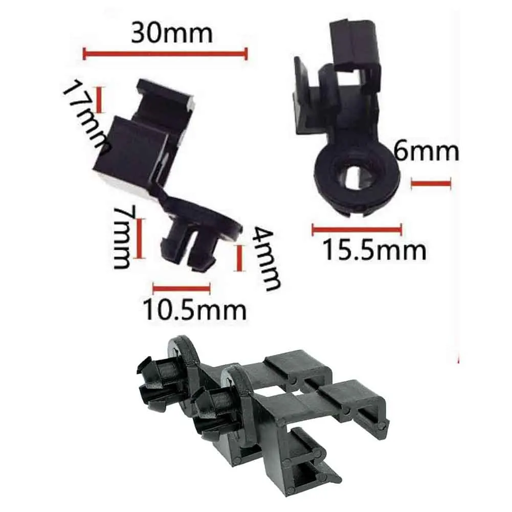 2x Car Hood Bonnet Lever Retaining Clip Pivot Link Bracket For Suzuki Alto Splash Swift 09209M09L02 Plastic Clips