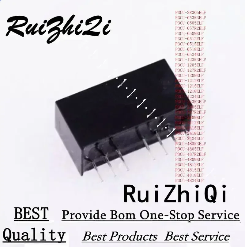 10PCS/LOT P3CU-243R3ELF P3CU-2405ELF P3CU-247R2ELF P3CU-2409ELF P3CU-2412ELF P3CU-2415ELF P3CU-2418ELF P3CU-2424ELF 0.5W DC/DC