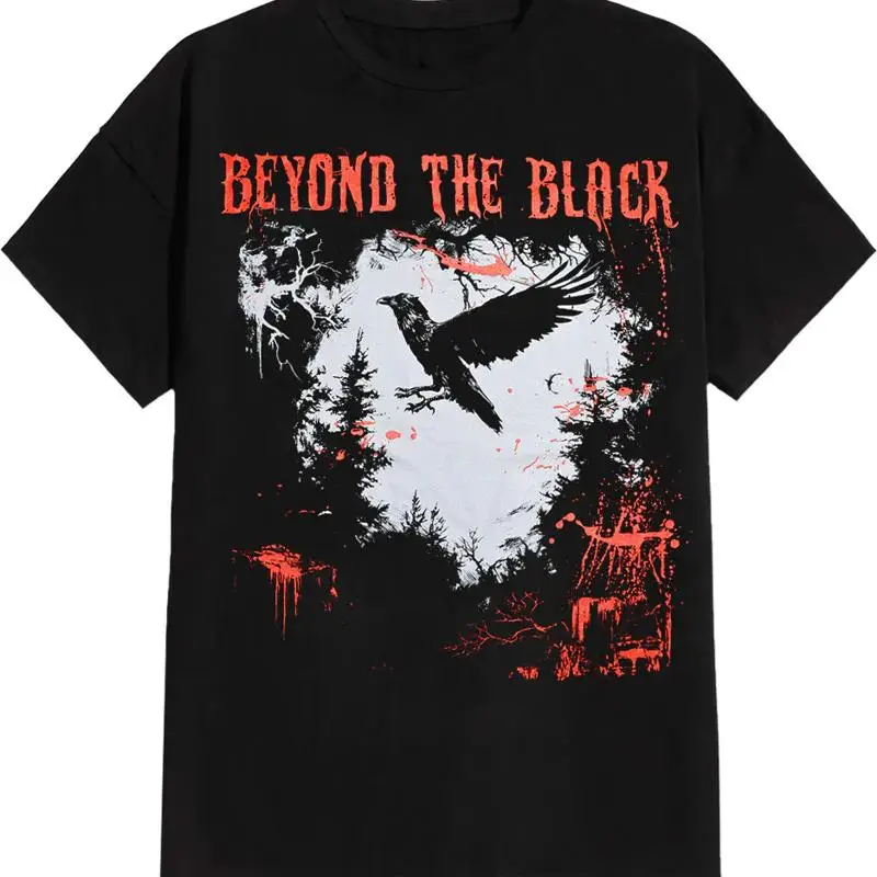 Vtg Beyond the Black Band Heavy Cotton Full Size T Shirt J600