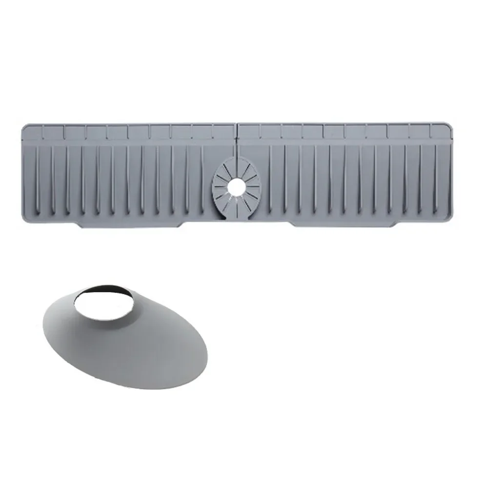 HLH Soft Kitchen Sink Draining Pad Splash-Proof Anti-Slip Sink Splash Pad Reusable Spill-Proof Countertop Protect Kitchen Use