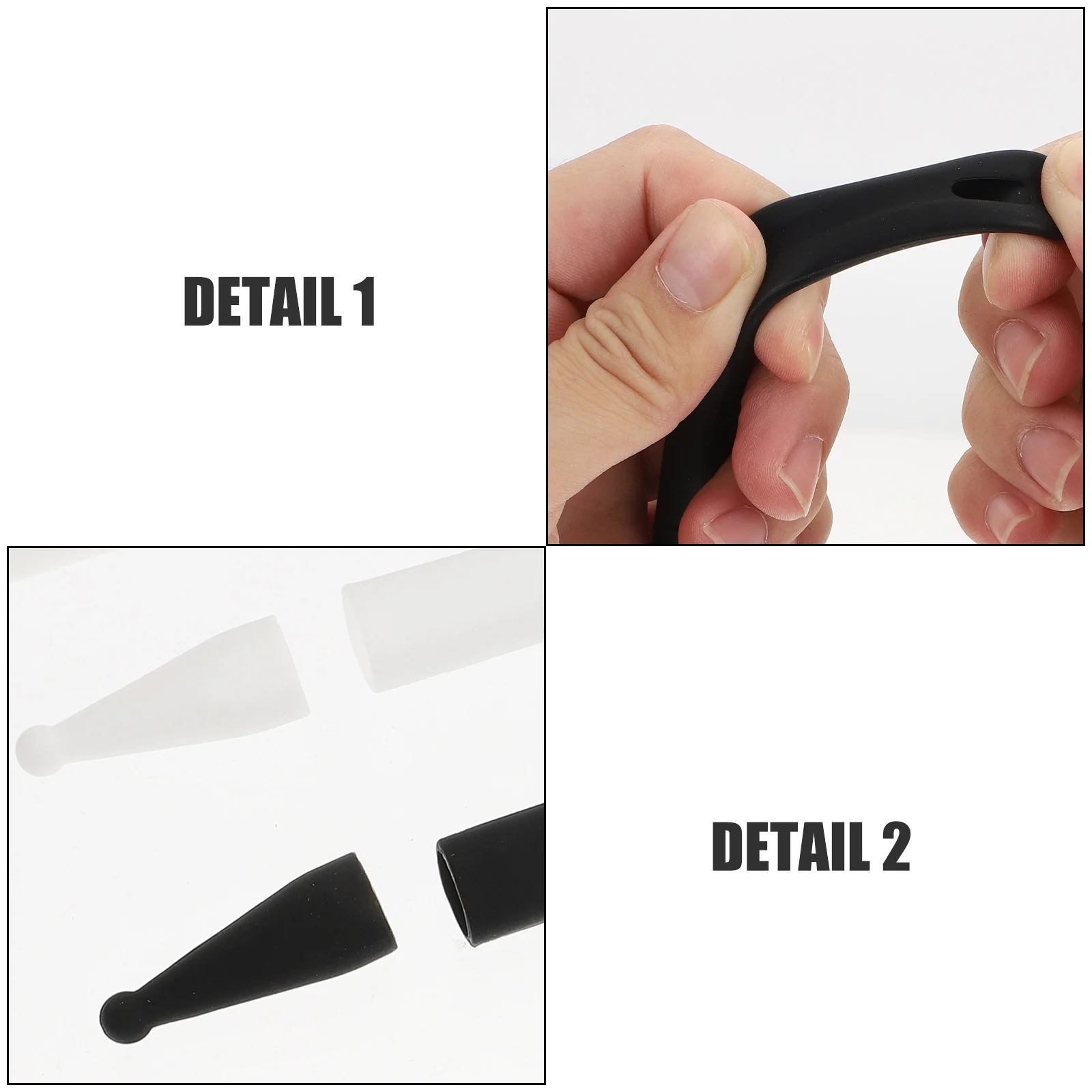 

2 Pcs Case Silicone Pen Cover Pen Cover Protective Dustproof Stylus Sleeve Durable Long Term Use Creative Pencil Sleeve Gift