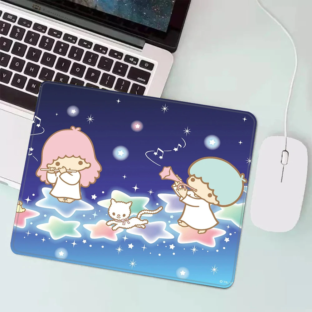 Little Twin Stars Gaming Mouse Pad XS Small Mousepad For PC Gamer Desktop Decoration Office Mouse Mat Deskmat Rug