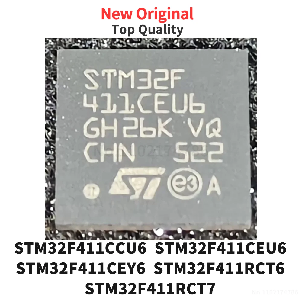 (1 Piece) STM32F411CCU6 STM32F411CEU6 STM32F411CEY6 STM32F411RCT6 STM32F411RCT7 QFN New Original