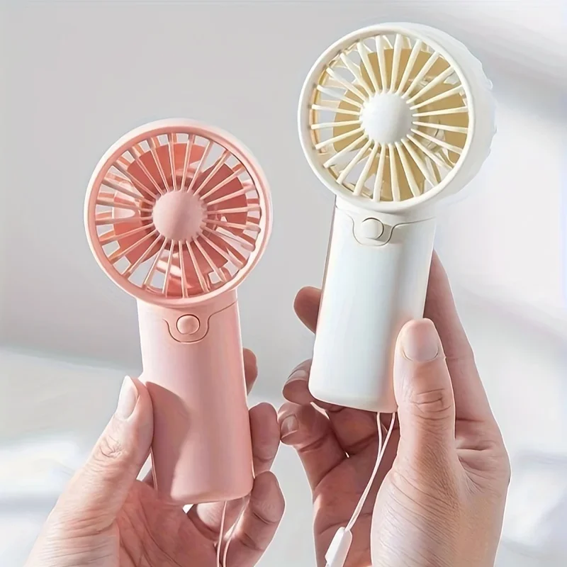 

2024 Cute Fan Portable Handheld Fan Lightweight Handy Fan Pocket Size Low Noise Small Fan Student Outdoor Fan