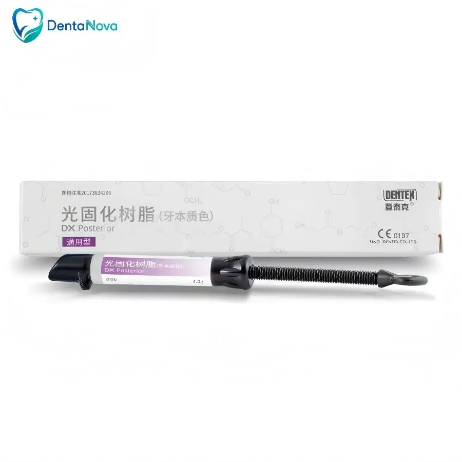 Kit de Resina Fotopolimerizable Dentek Color Dentina Intenso, Kit de Estética Dental, Kit Universal