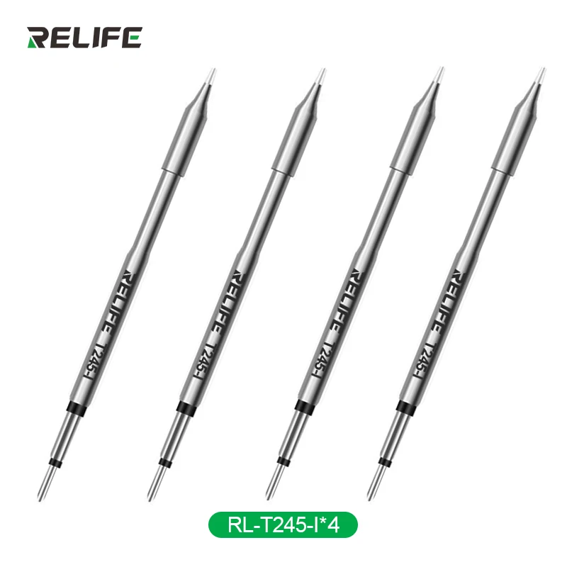 4PCS RL-T245 Tips Universal JBC C245 Soldering Iron Tip Compatible For Xsoldering Sugon Soldering Station GVM Aixun Handle