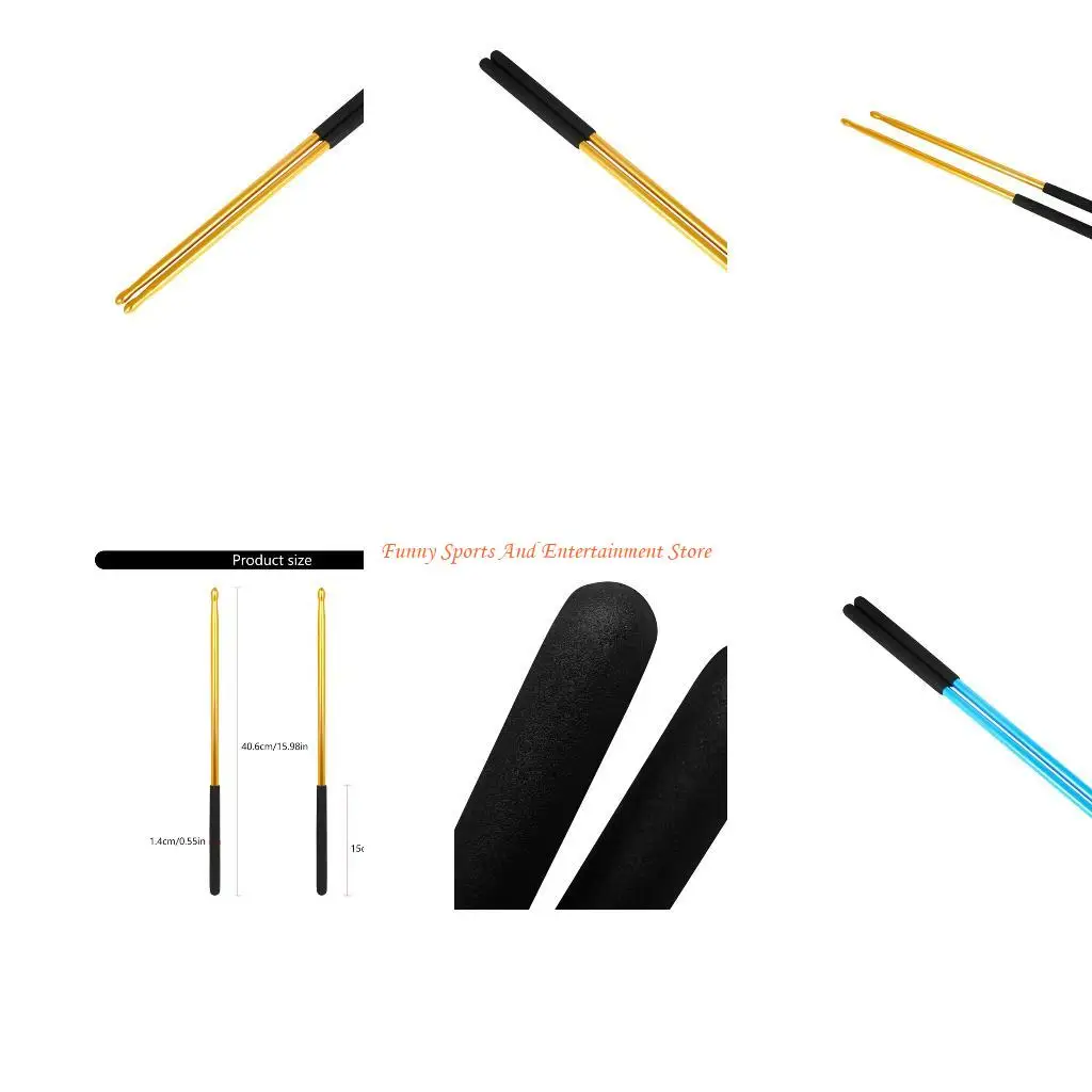 

C4DE 1 Set Aluminum Drumsticks 5A Professional Drum Instrument Accessories