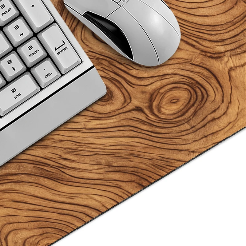 Mouse Pad Wood Grain Gaming printon demand Home Large HD Mousepad XXL Playmat Carpet Natural Rubber Non-Slip Computer Mouse Mats