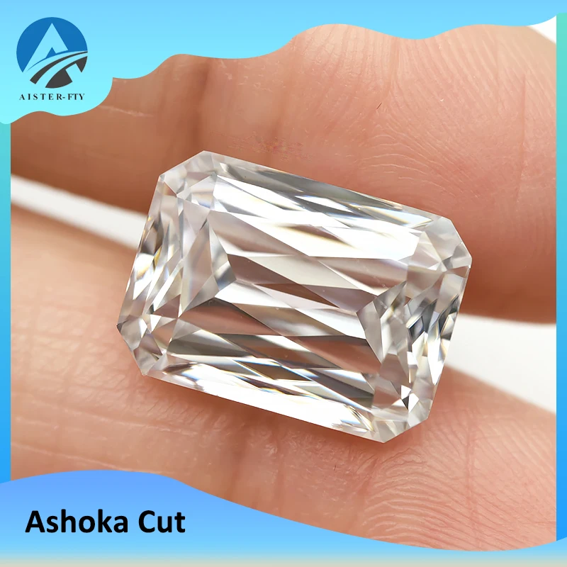 

Special D Color Ashoka Cut Moissanite Stone High Quality Lab Diamonds 1.0-3.0ct Positive Pass Tester Comes with GRA Certificate