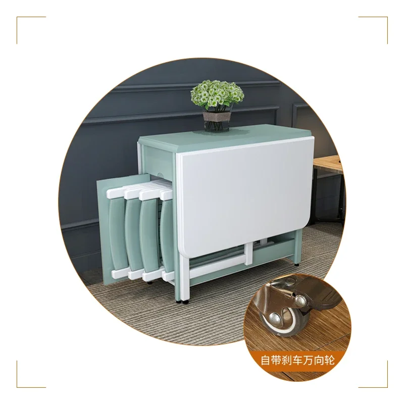 Table and chair combination simple modern rectangular multi-function table