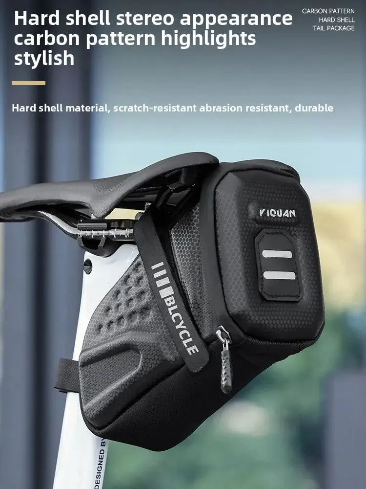 AliExpress OFFBONDAGE Bicycle Tail Bag Saddle Bag MTB Road Bike Waterproof EVA Hard Shell Road Bike Rear Bag Cycling Tool Holder Bag Bike Accessories