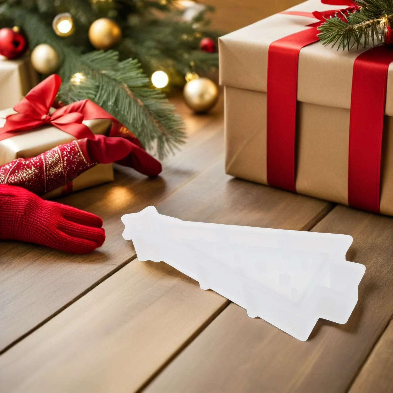 

Christmas Tree Silicone Mold for Resin Crafts Soft Material DIY Holiday Decorations Night Light Making Epoxy Casting Xmas