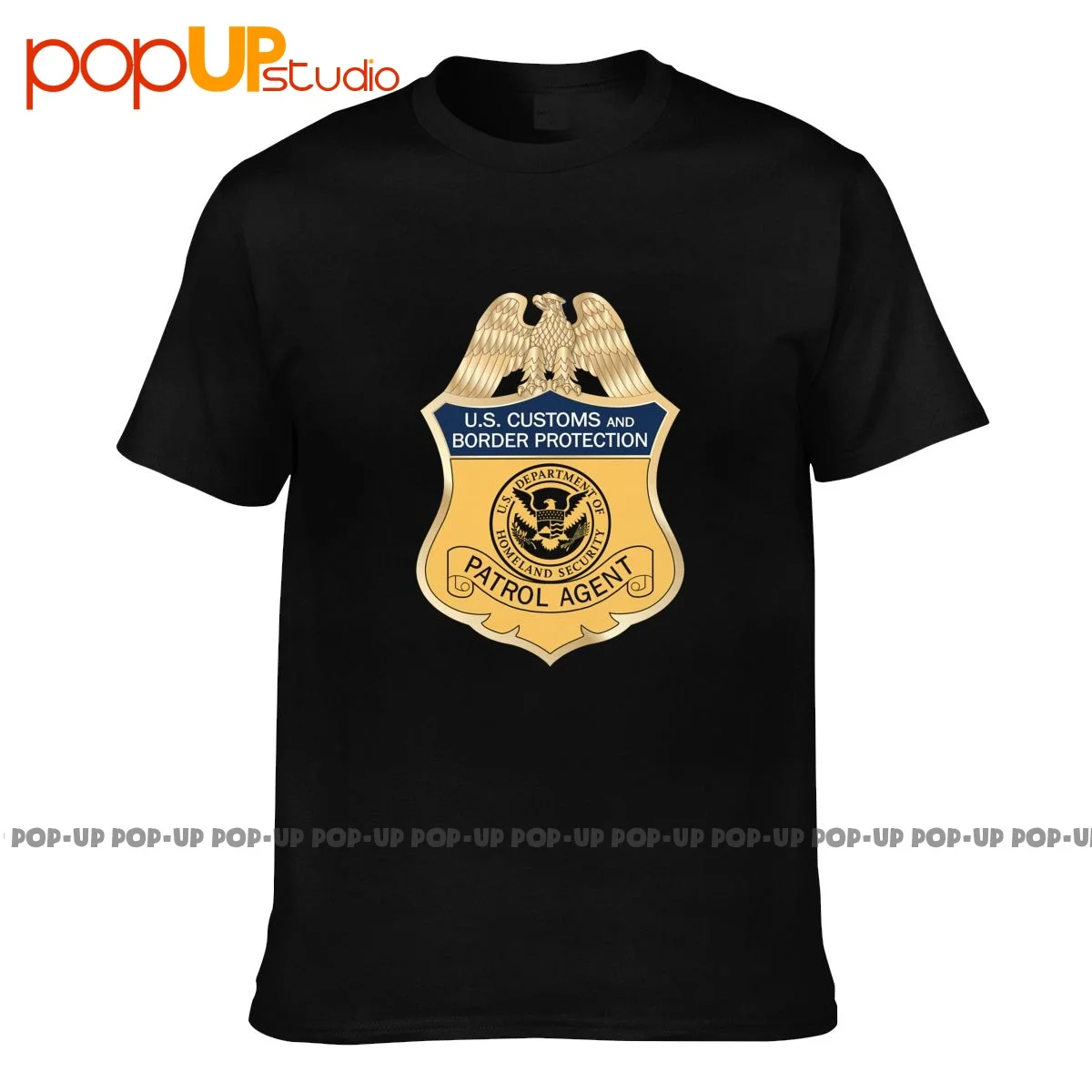 Border Patrol Federal Agent Homeland Security Custom P-102 T-shirt Tee Shirt Vtg Vintage