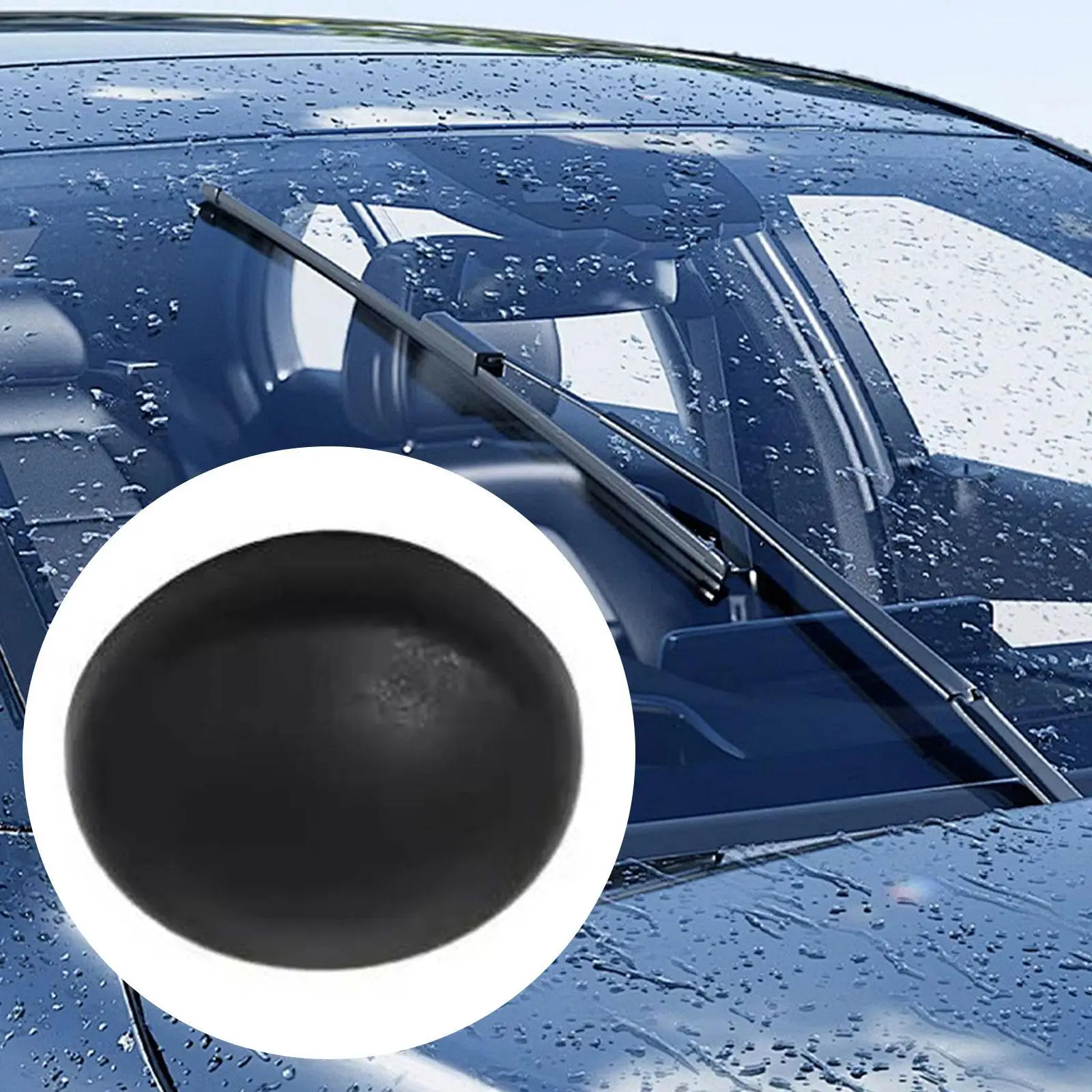 Automotive Wiper Arm Nut Bolt Cover Waterproof Plastic Spare Repair Accessory for VW Beetle Amarok Polo Tiguan Front view 3