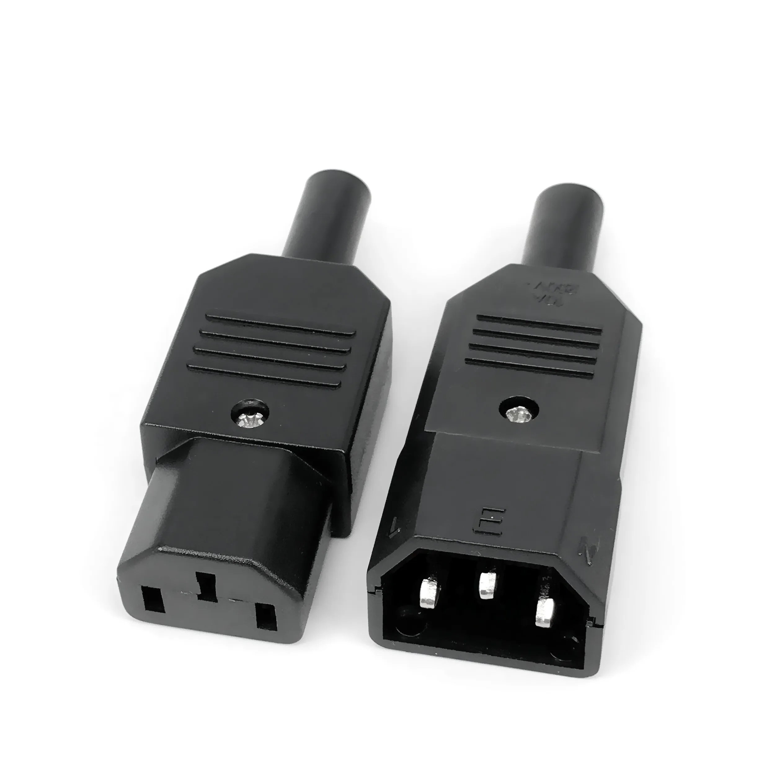 IEC320 C14 C13 Electrical AC Socket 3 Female Male Inlet Plug Connector 3pin Socket Mount