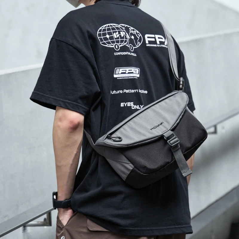

Large Capacity Messenger Bag for Men, Waterproof Shoulder Bag Fit 7.9 inch iPad, Satchel Bag with Detachable Shoulder Strap