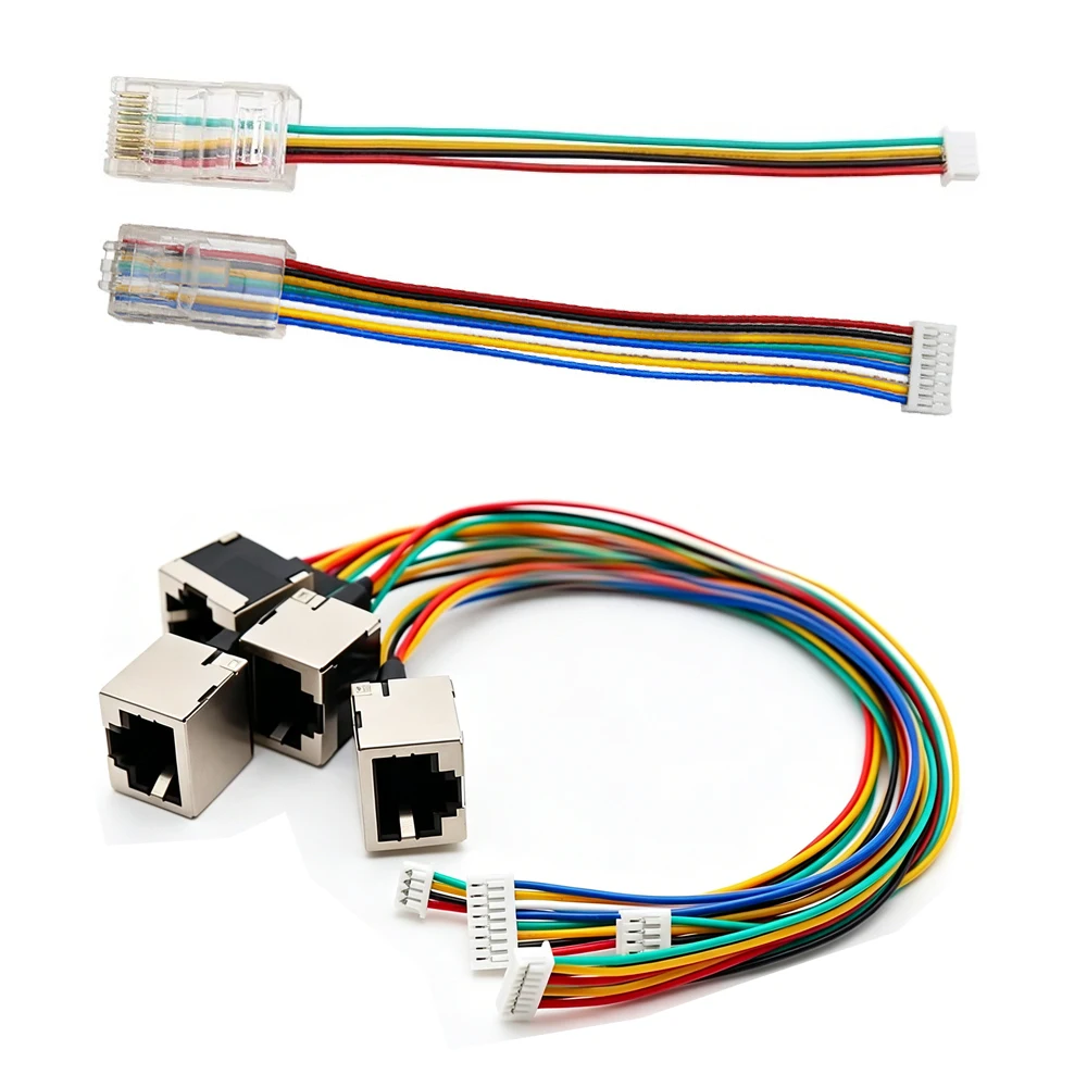 

10 шт. кабелей GH1.25/1.25 4-контактный/8-контактный разъем для RJ45 (Crystal Head) для подключения камеры к сетевому порту Ethernet LAN, гигабитный коммутационный модуль