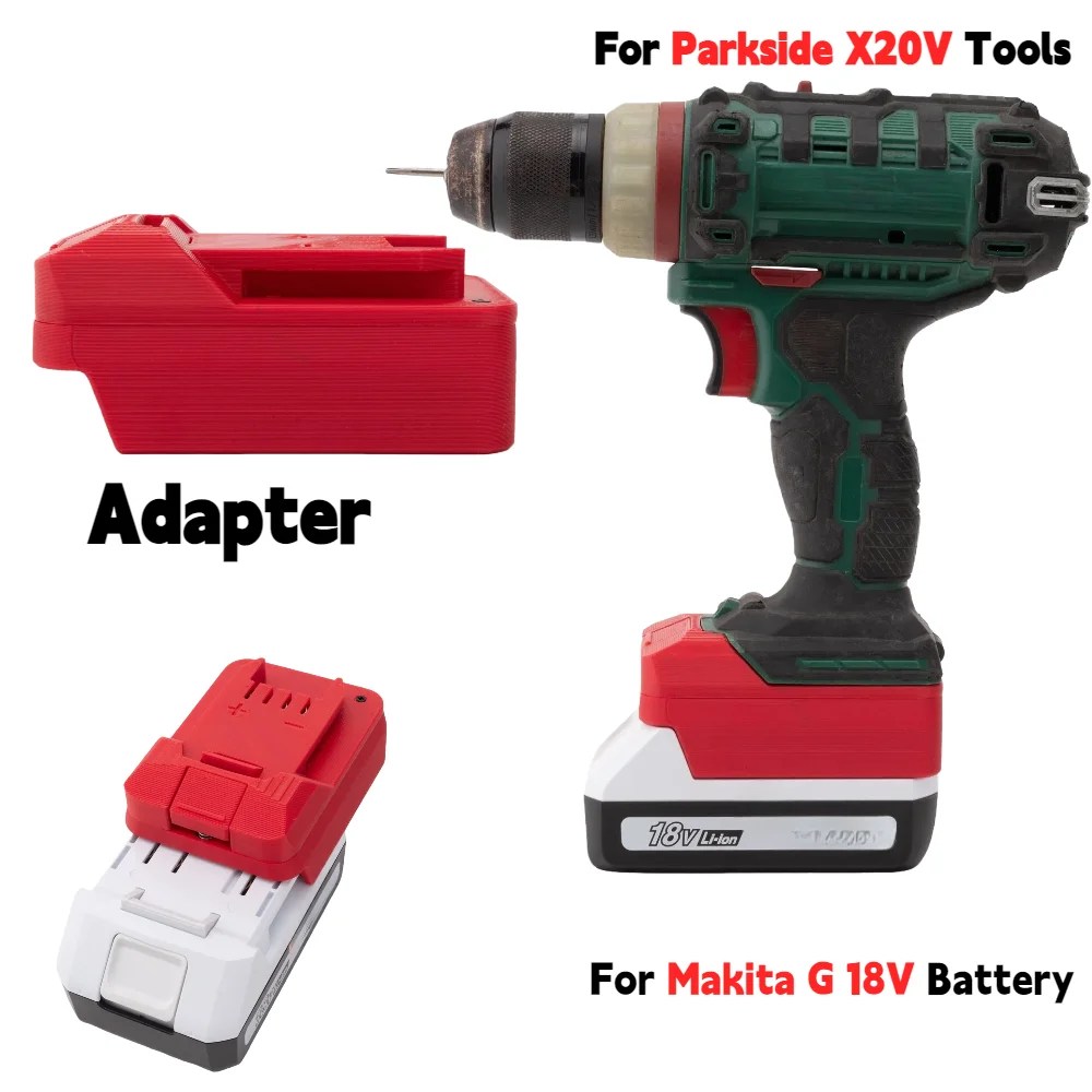 

Адаптер аккумулятора для литиевой батареи Makita серии G BL1813G BL1815G BL1811G для электроинструментов Parkside X20V, аксессуар (только адаптер)