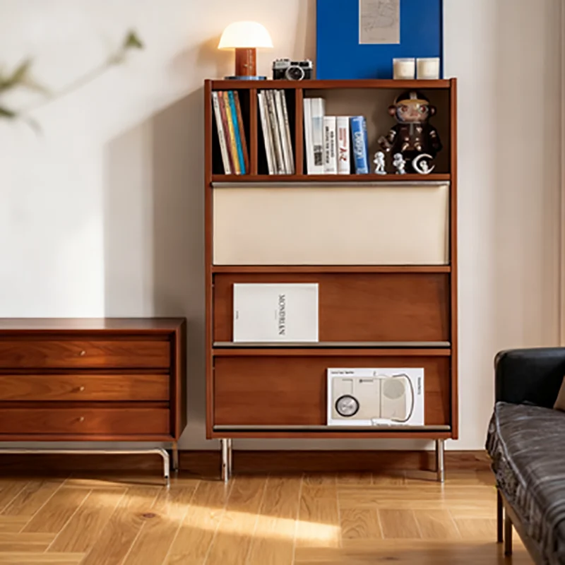 

French Premium Living Room Cabinets Vintage Aesthetic Textured Unique Living Room Cabinets Warm Toned Meuble Furniture Home