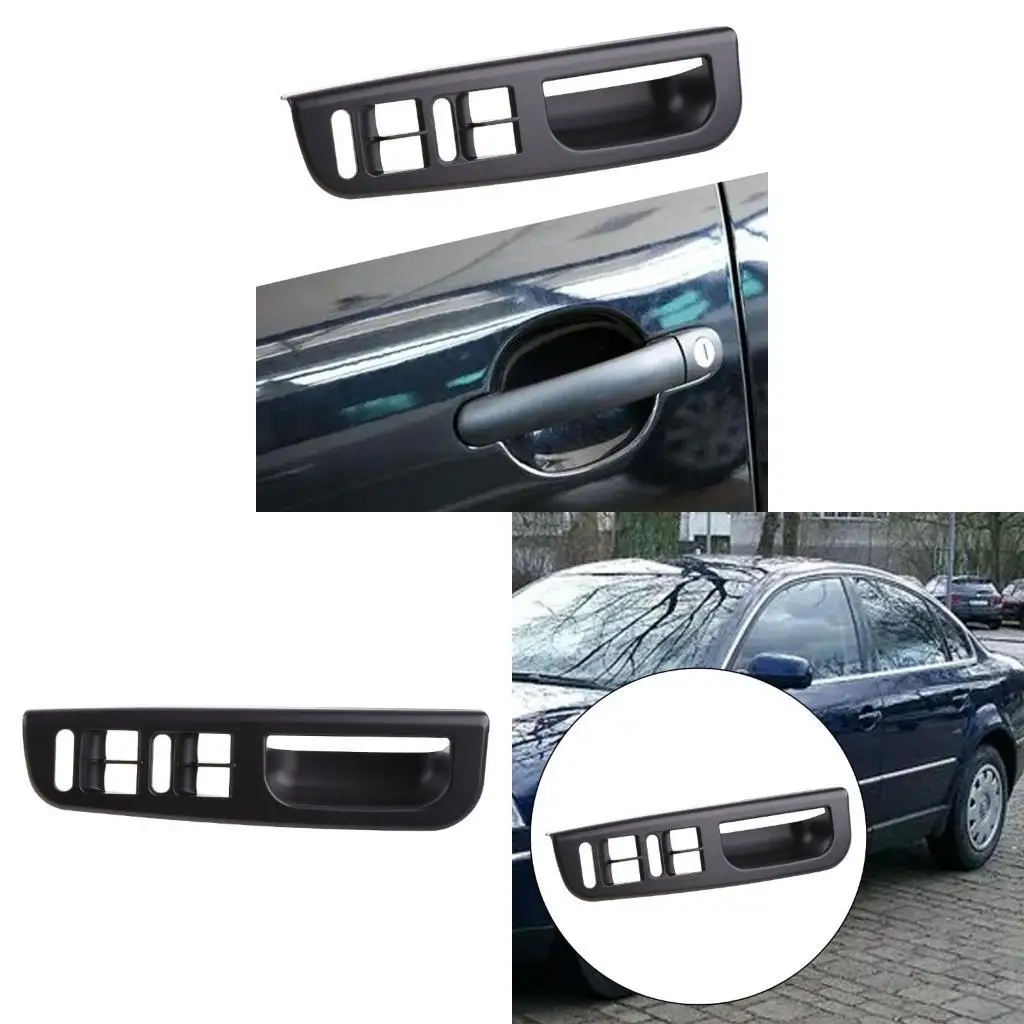 F1CF Black Window Switch Control Panel Trim Bezel for Passat Golf MK4