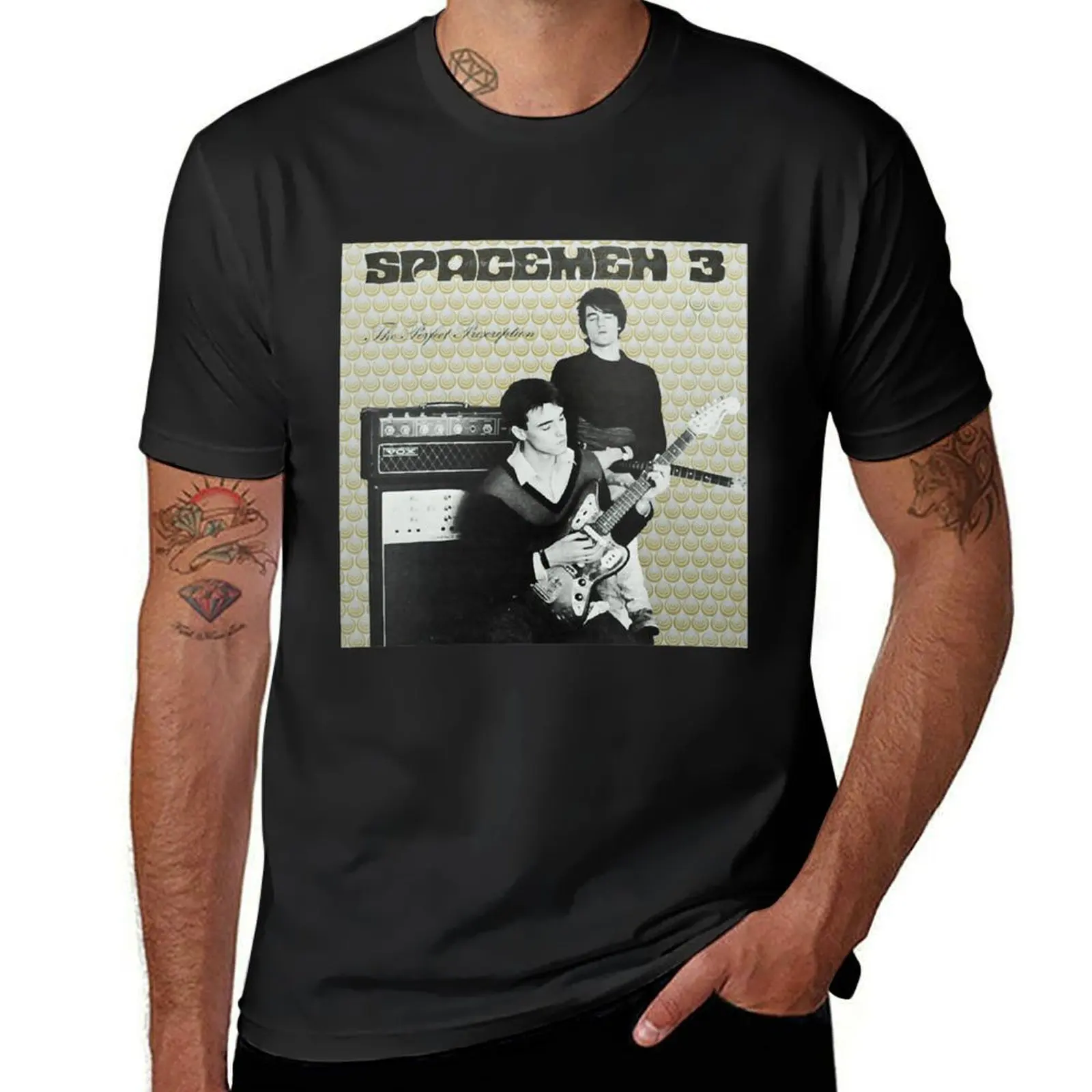 

Spacemen 3 Band Minimalistic Psychedelia Rugby , Perfect Prescription Retro T-Shirt