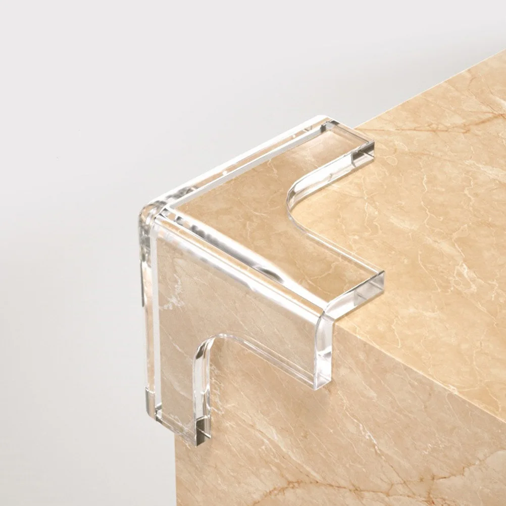 10Pcs Corner Protective Covers PVC Soft Flexible Anti-Collision Guard for Desktop Table Furniture Edge Baby Safety Protector