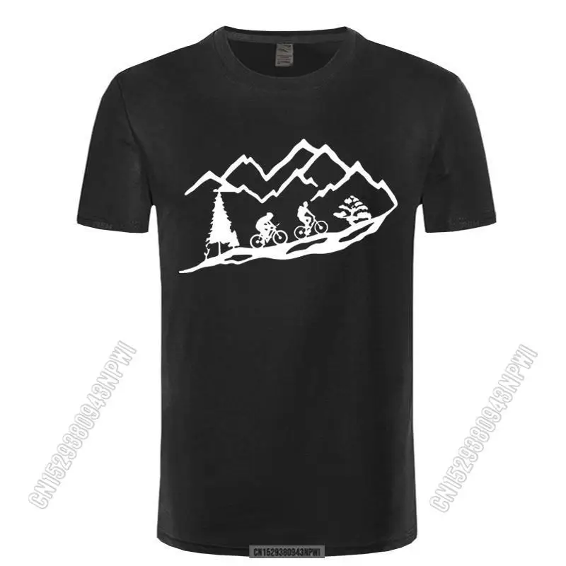 2024 Tee Mountain Biking T Shirt June July August Summer Crew Neck Cotton Cool T-Shirts Birthday Gift Tshirt Tee Unisex Mans