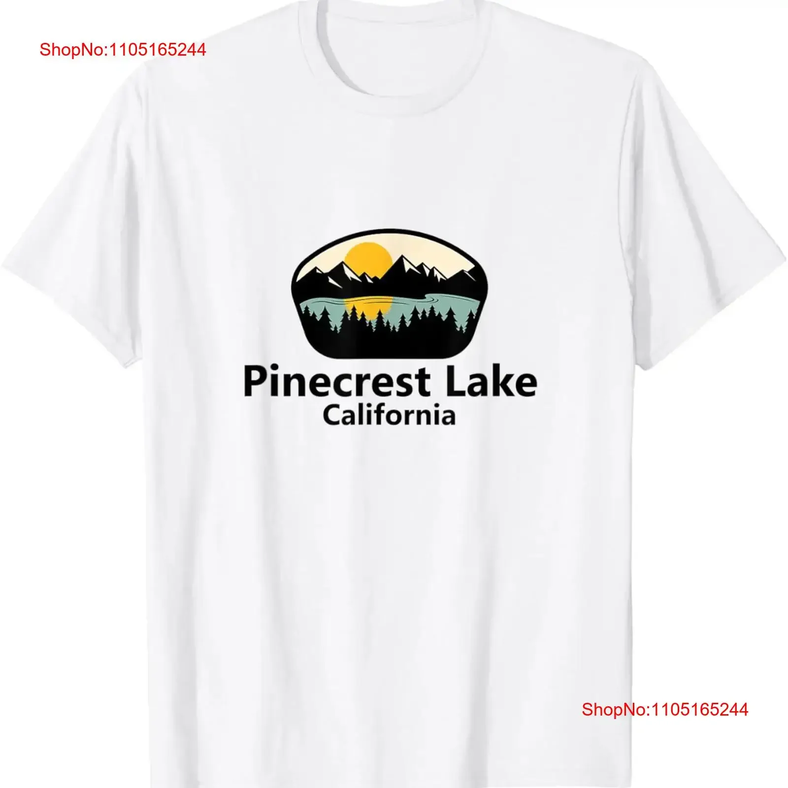 Camiseta turística Pinecrest Lake California CA State Fly Fishing Park, camiseta vintage lavada para uso diario, cómoda y elegante