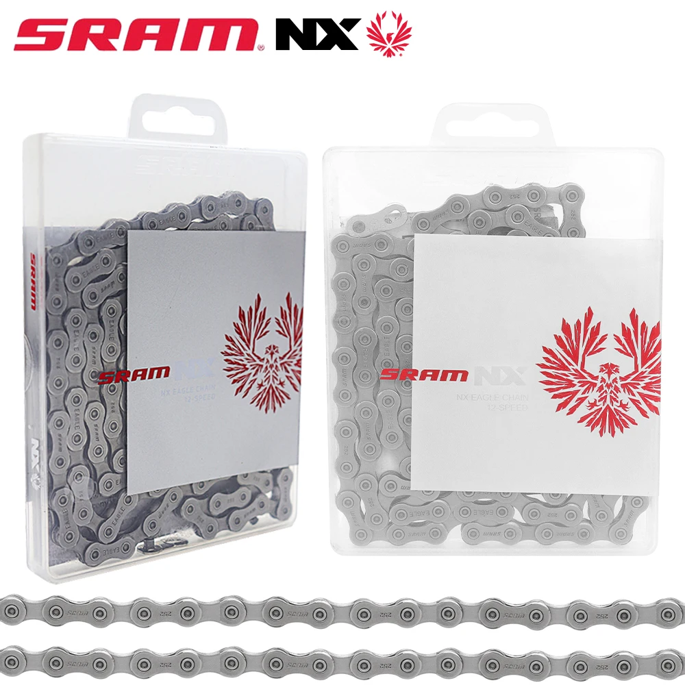 

SRAM GX NX Eagle MTB Bicycle Chain Silver 126 Links Power Lock Link 12V Transmission Flattop Original Cycling Chain