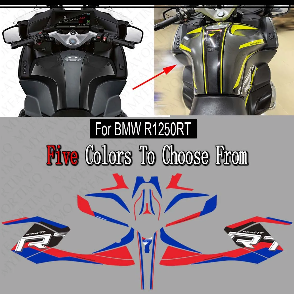 

For BMW Motorcycle R1250RT R 1250 RT Tank Pad Fairing Fender Trunk Luggage Cases Protector Grips Kit Knee Wheels Stickers Decals