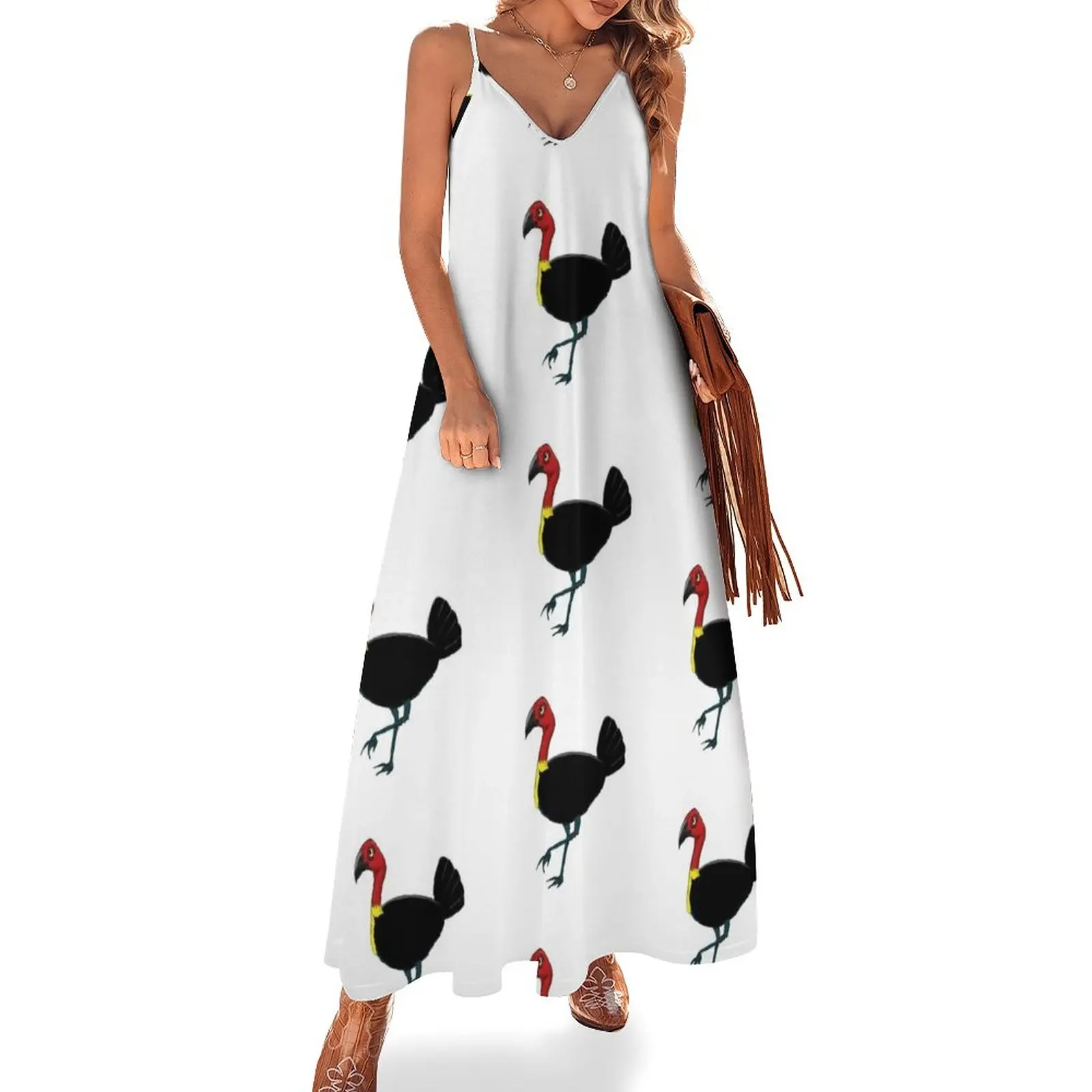 

Australian Bush Turkey Sleeveless Dress birthday dress women clothing 2024 new arrivals