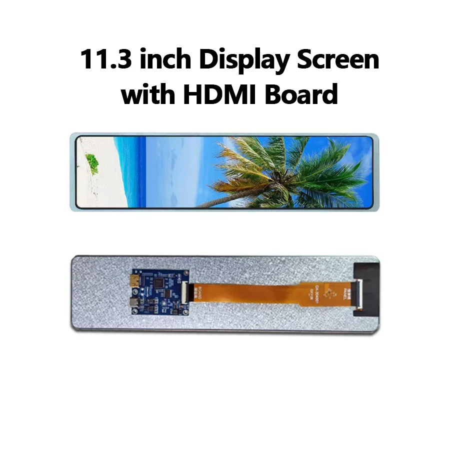 113インチタッチスクリーンコンピューターキット（hdmiボード、raspberry-pi、orange-pi用棚付き）-440x1920解像度デスクトップpcキット