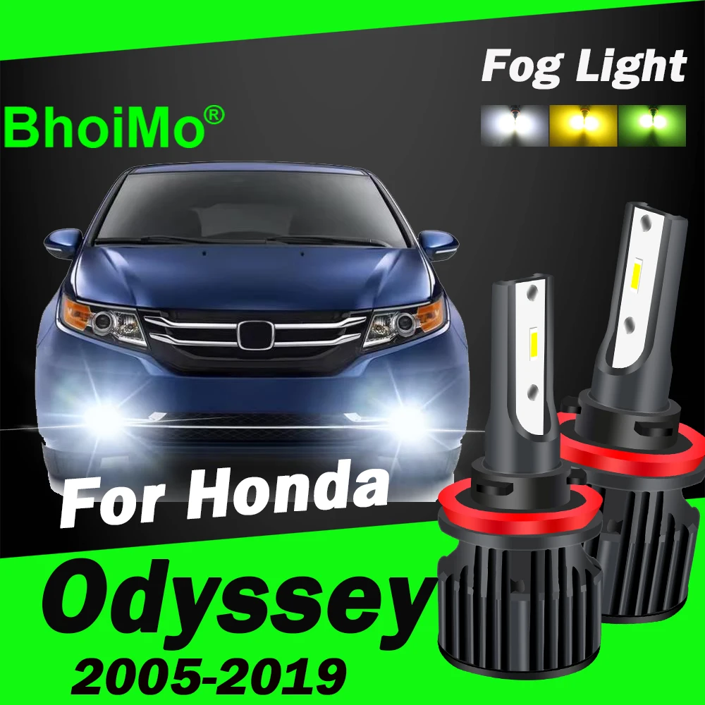 

BhoiMo For Honda Odyssey 2005 - 2019 Front Fog Light 2013 2014 2015 2016 2017 2018 2012 2010 2011 2009 Car Auto Bulb Led Lamp