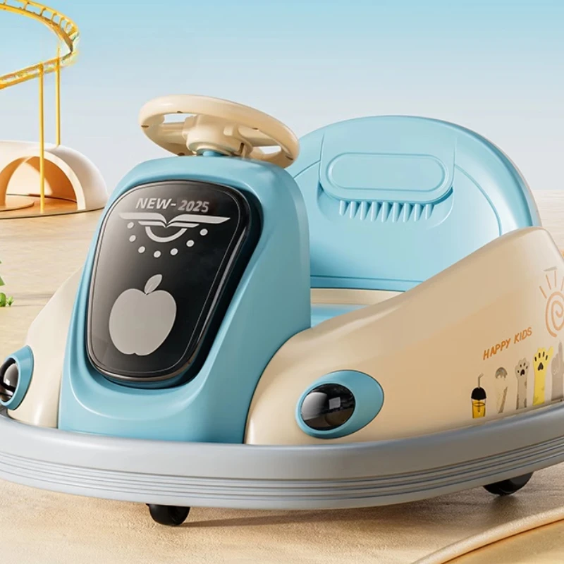 360 ° Voiture pare-chocs rotative pour enfants, bande Anti-Collision entièrement enveloppée, matériau écologique, batterie, télécommande, jouet de chargement