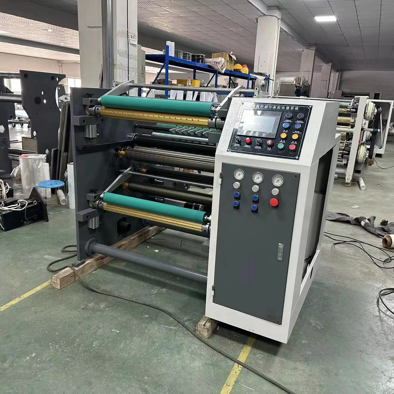 FQ-800A High Speed Automatic BOPP PVC PET PE PP Film Paper Slitting Rewinding Machine