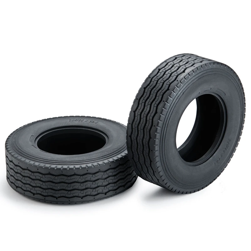 4Pcs Rubber All-Terrain Tyres Wheel Tires Thicken Widen 28Mm For 1/14 Tamiya Tractor Truck RC Car