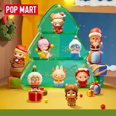 POP MART POP BEAN クリスマスデリバリー進行中シリーズ ブラインドボックス ランダムミステリーボックス ミステリーアクションフィギュア サプライズキュートモデル