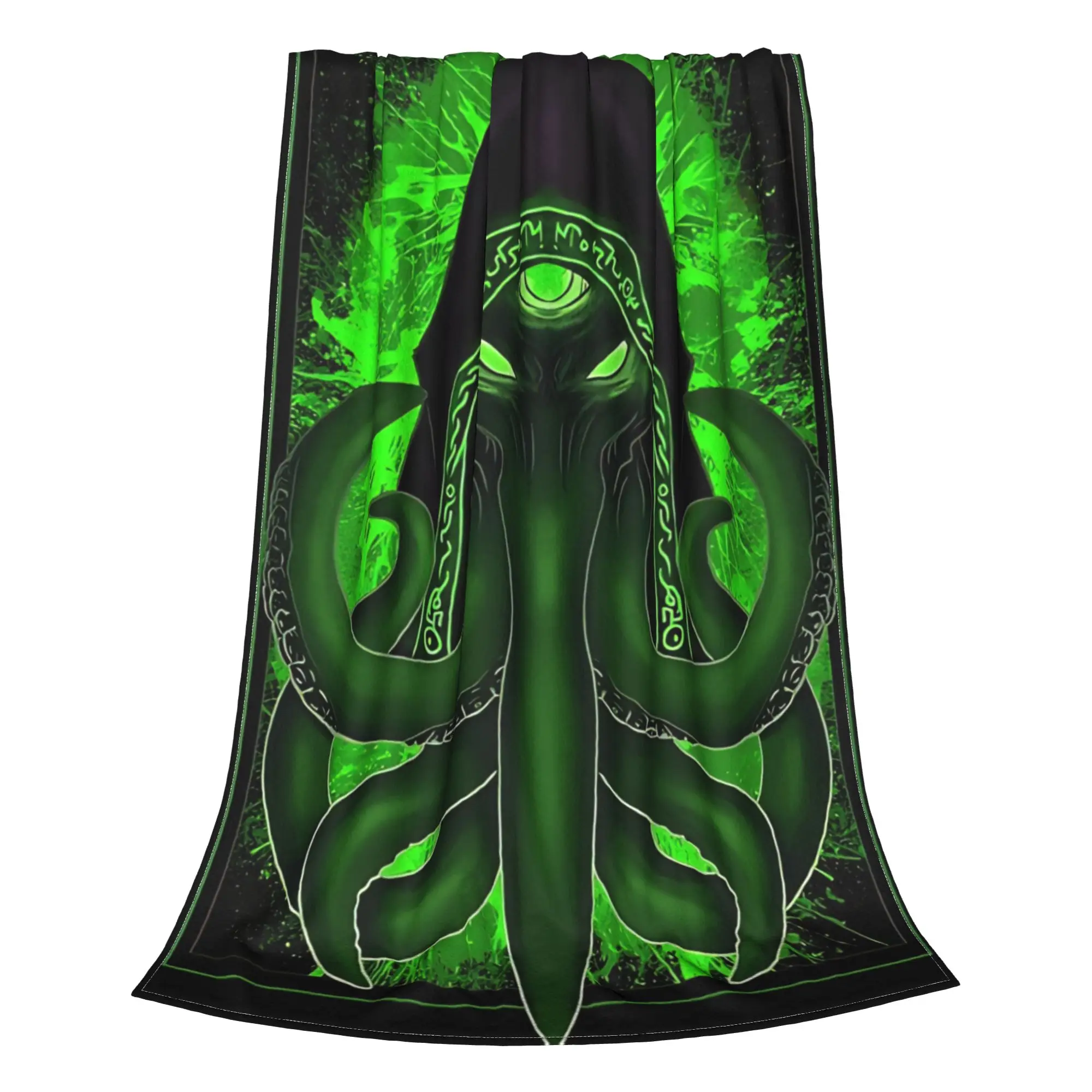1PC Home Cutecore dark tentacle monster  Eye Of Cthulhu Blanket Super Cosy Plush Home Living Room Sofa Halloween