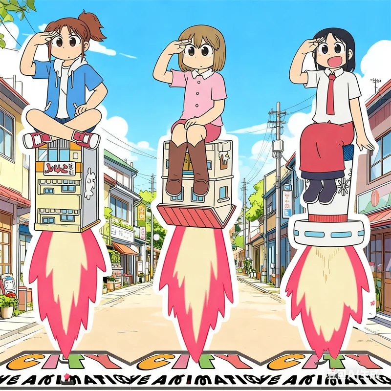 

Midori Nagumo/Ayumu Niikura/Wako Izumi Acrylic figure stand Manga City Plate Cosplay Prop Decor Cartoons Gifts