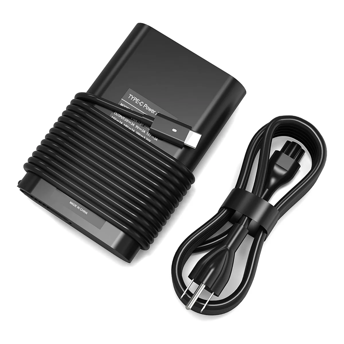 PD65W Laptop Charger Adapter for Dell USB C Charger for 5420 5520 5320 5430 7390 7320 7400 ,Chromebook 3100 XPS US Plug