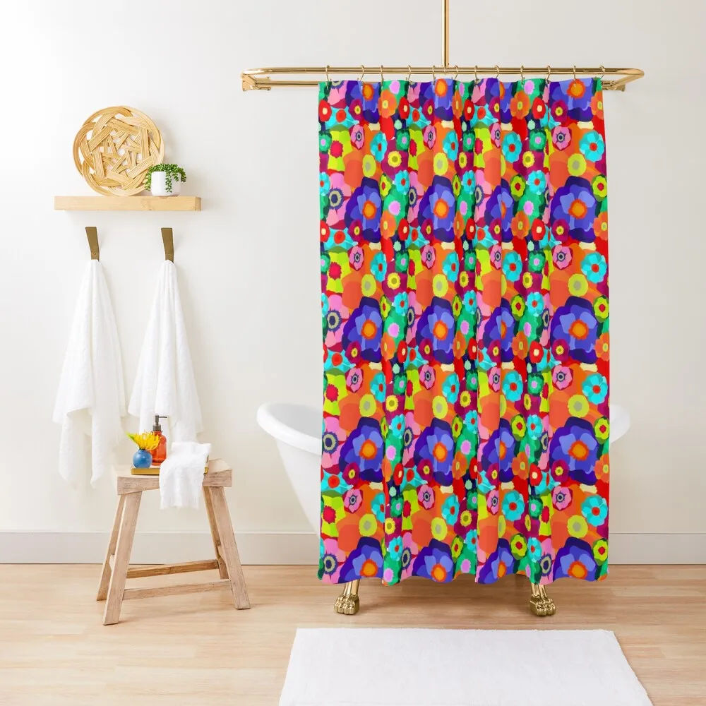 

Flower Bomb Print Shower Curtain Bathroom For Shower Waterproof Fabric Shower Curtain