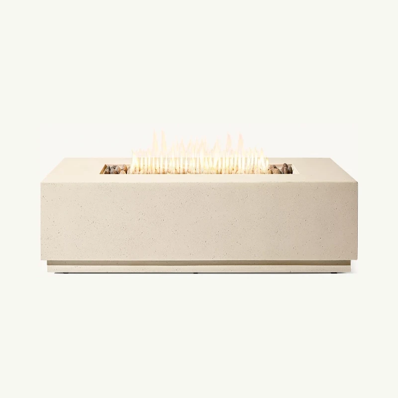 Custom Size Modern Concrete Fire Pit Factory's Hot Selling Outdoor Patio Heater & Garden Bonfire Table OEM ODM Outdoor Furniture
