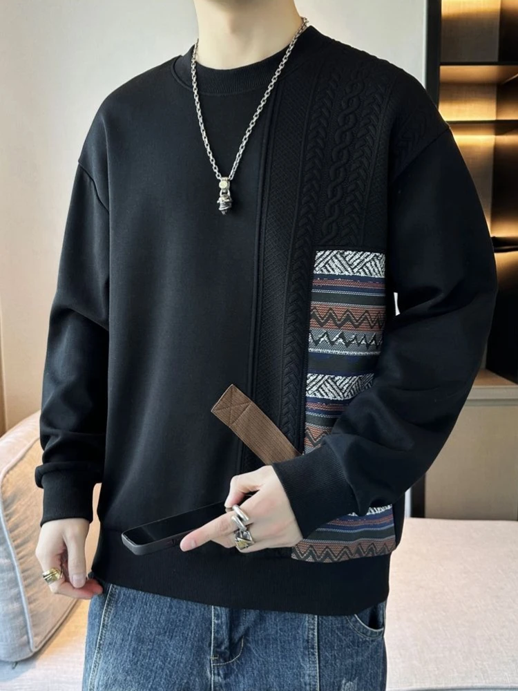 Felpe grafiche da uomo streetwear divertente caldo di alta qualità autunno inverno harajuku moda Y2k vintage anni '90 pullover uomo nero