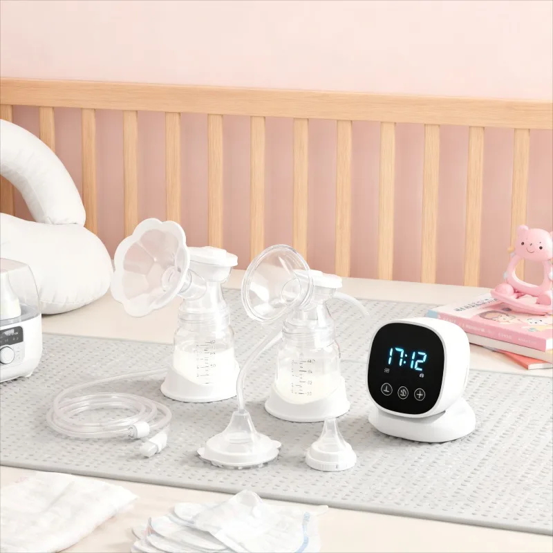 

Wearable Breast Pump Hands Free Design Automatic Suction System High Power Expression All in One Electric Milk