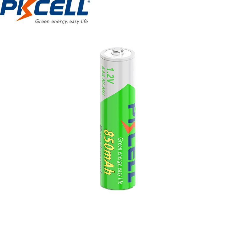 12 szt. PKCELL AAA 850 mAh bateria 1.2v wstępne baterie NI-MH akumulator AAA z 3 szt. uchwytem na baterie nimh AAA