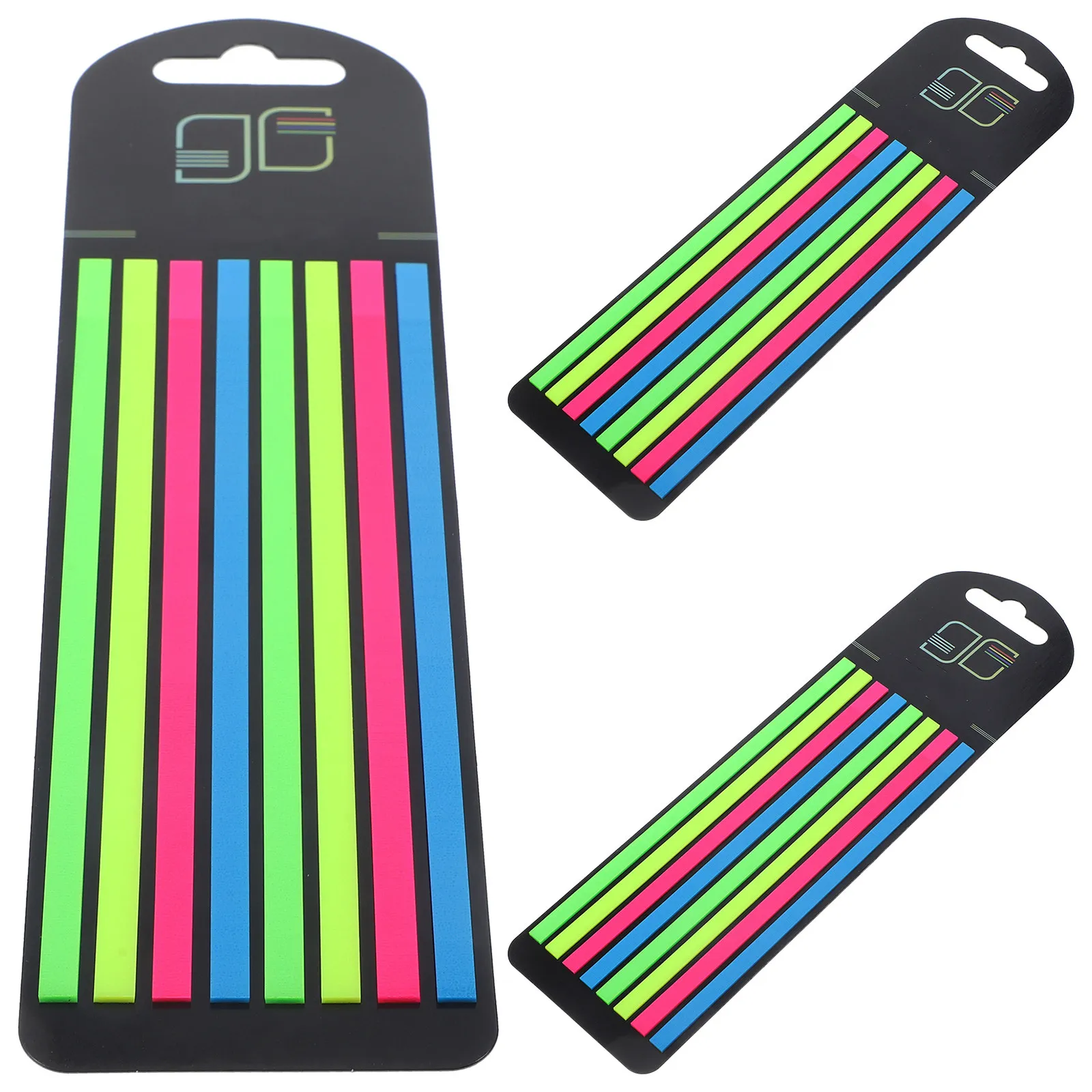 3 Boxes Fluorescence Page Markers Reading Strips Professional Highlighter Tape Portable Sentence Marker School Office Supply